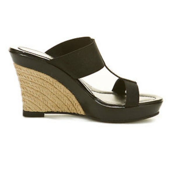 Charles by Charles David Black T-Strap Espadrilles size 10 - Picture 2 of 12